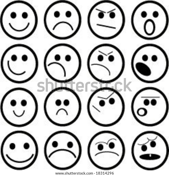 Smilies Faces Stock Vector (Royalty Free) 18314296