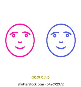 smilies, icon, vector illustration eps10