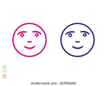 smilies, icon, vector illustration eps10