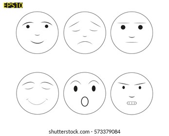 smilies, icon, vector illustration eps10
