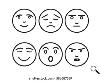 smilies, icon, vector illustration eps10
