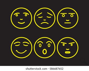 smilies, icon, vector illustration eps10
