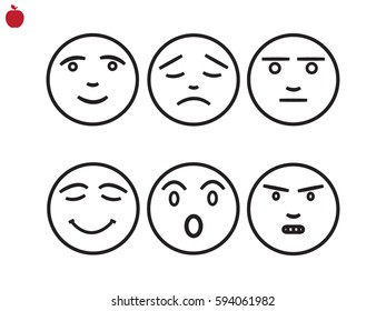smilies, icon, vector illustration eps10