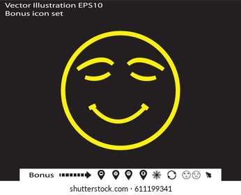 smilies, icon, vector illustration eps10