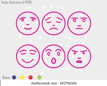 smilies, icon, vector illustration eps10