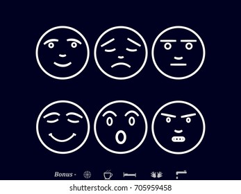 smilies, icon, vector illustration eps10