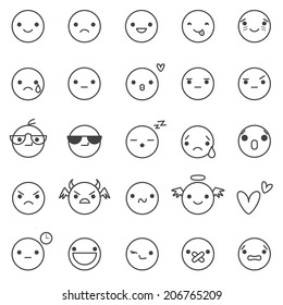 smilies vector icons