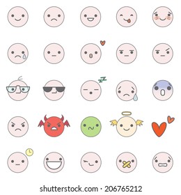 smilies vector icons
