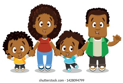 African American Kids Stock Vector (Royalty Free) 709496353