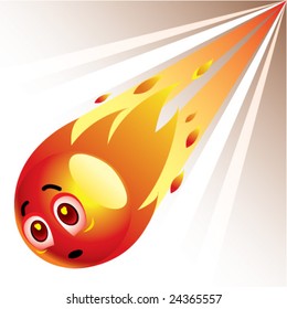 Smiling ball as comet