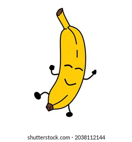 Smiling banana fruit vector for sales needs