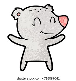 smiling bear cartoon