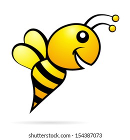 smiling bee - icon