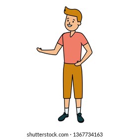 smiling boy character