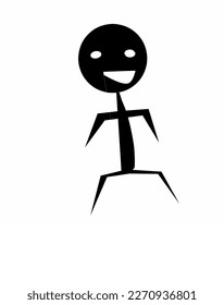 smiling boy icon with white background 