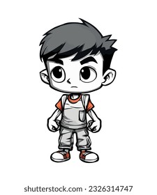 Smiling boy playing with toy ball happily icon isolated