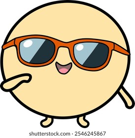 smiling bread cartoon,smiley emoticon vector 