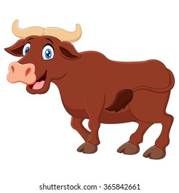 Smiling bull mascot