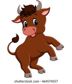 Smiling bull mascot