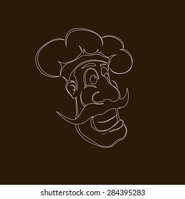 Smiling cartoon Chef