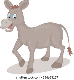 Smiling Cartoon donkey 