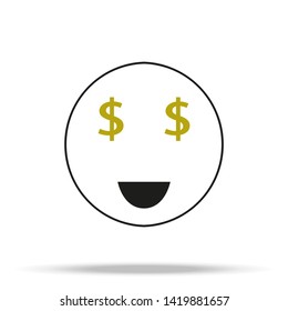 Smiling Cartoon Face People Emotion Show Tongue Icon Vector Illustration