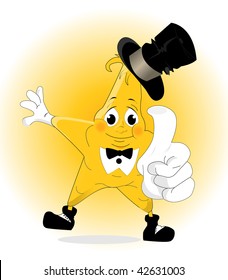 smiling cartoone star - winner icon