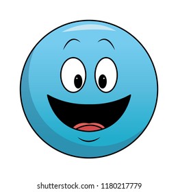 Smiling chat emoticon