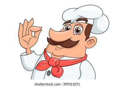 Smiling chef illustration 2