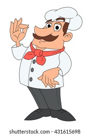 Smiling chef illustration 2