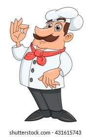 Smiling chef illustration
