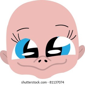 A smiling child's face