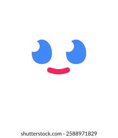 Smiling Clean Tooth Cartoon Character Flat Illustration