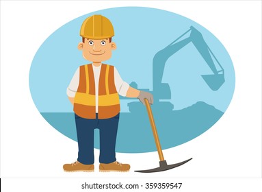  smiling construction worker