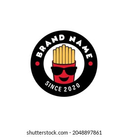 Smiling Cool Fries with sunglasses label