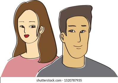 a smiling couple in a refreshing atmosphere