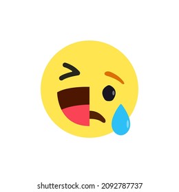 Emoji Sonriente y Llorando ahora sonríe más tarde