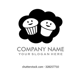 smiling cupcake bread cake culinary black muffins 2