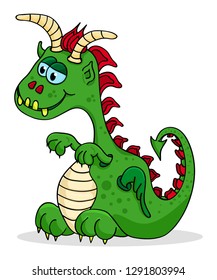 Smiling cute dragon