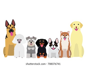 smiling dogs group