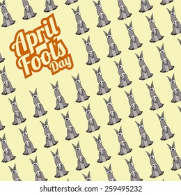 smiling donkeys pattern in fool's day