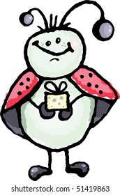 smiling doodle bug