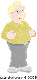 Smiling elderly man