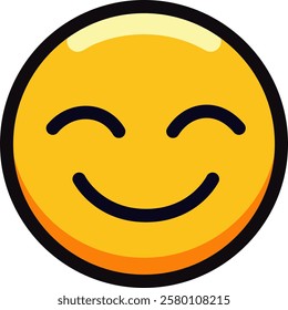 A smiling emoji with closed eyes and a cheerful expression.