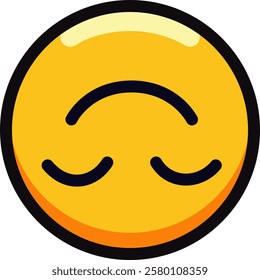 Smiling emoji with closed eyes and content expression.