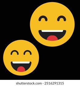 Smiling Emoji Design and Vector