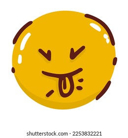 smiling emoji with open mouth tongue out emoticon