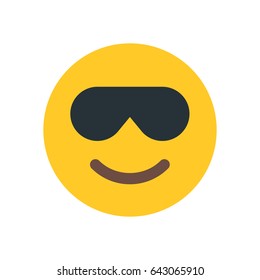 smiling emoji with sunglasses