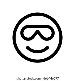 smiling emoji with sunglasses