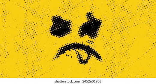 Smiling emoticon. Emoji of positive feelings. Happy face. Painted emotion icon.